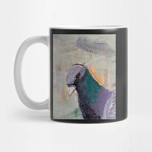 1 polite Brooklyn New York Pigeon acrylic painting Mug